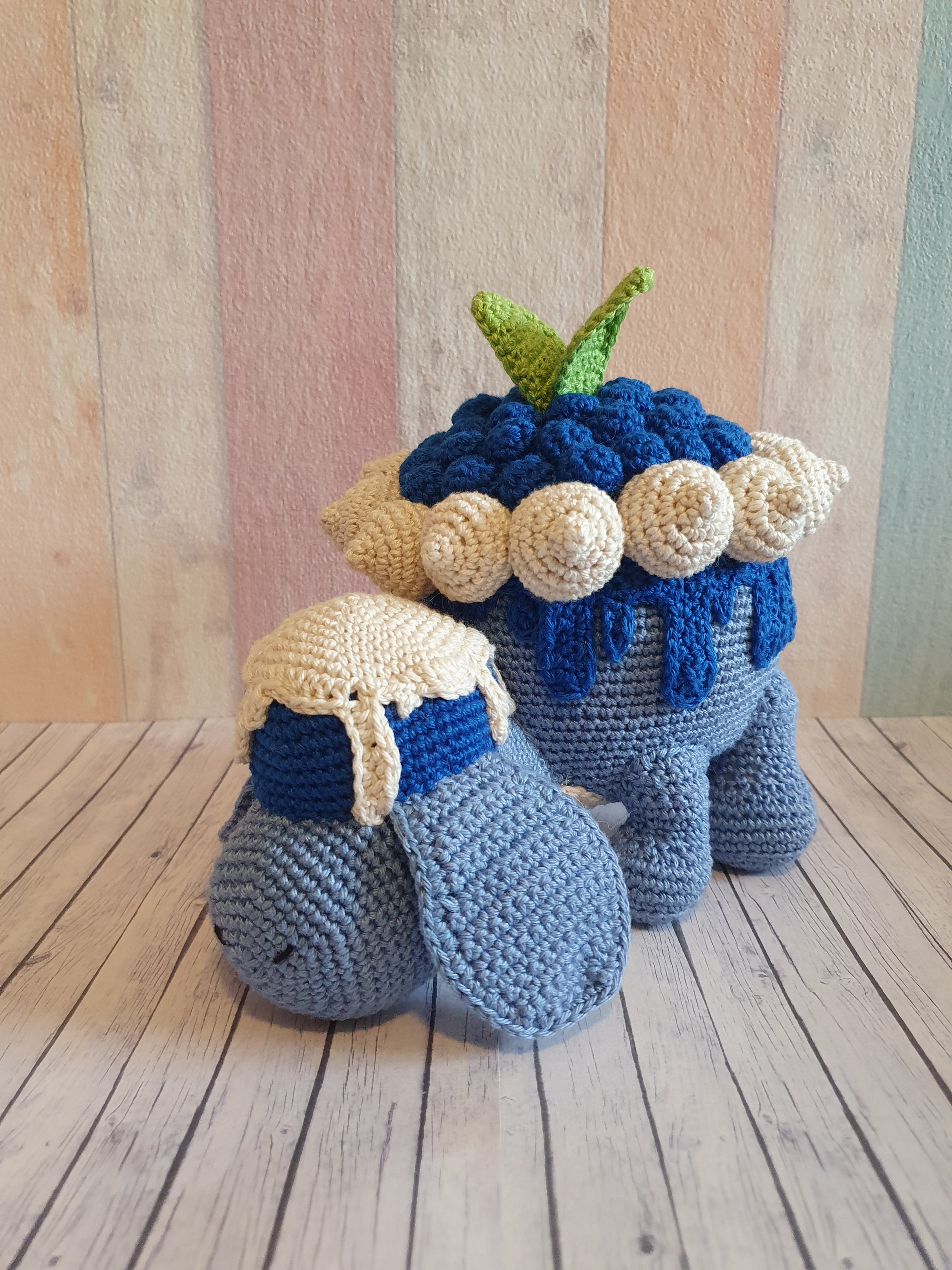 Amigurumi Pokemon Appletun Blueberry Version