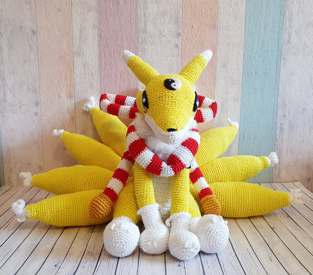 Amigurumi Digimon Kyubimon - UnicateArt