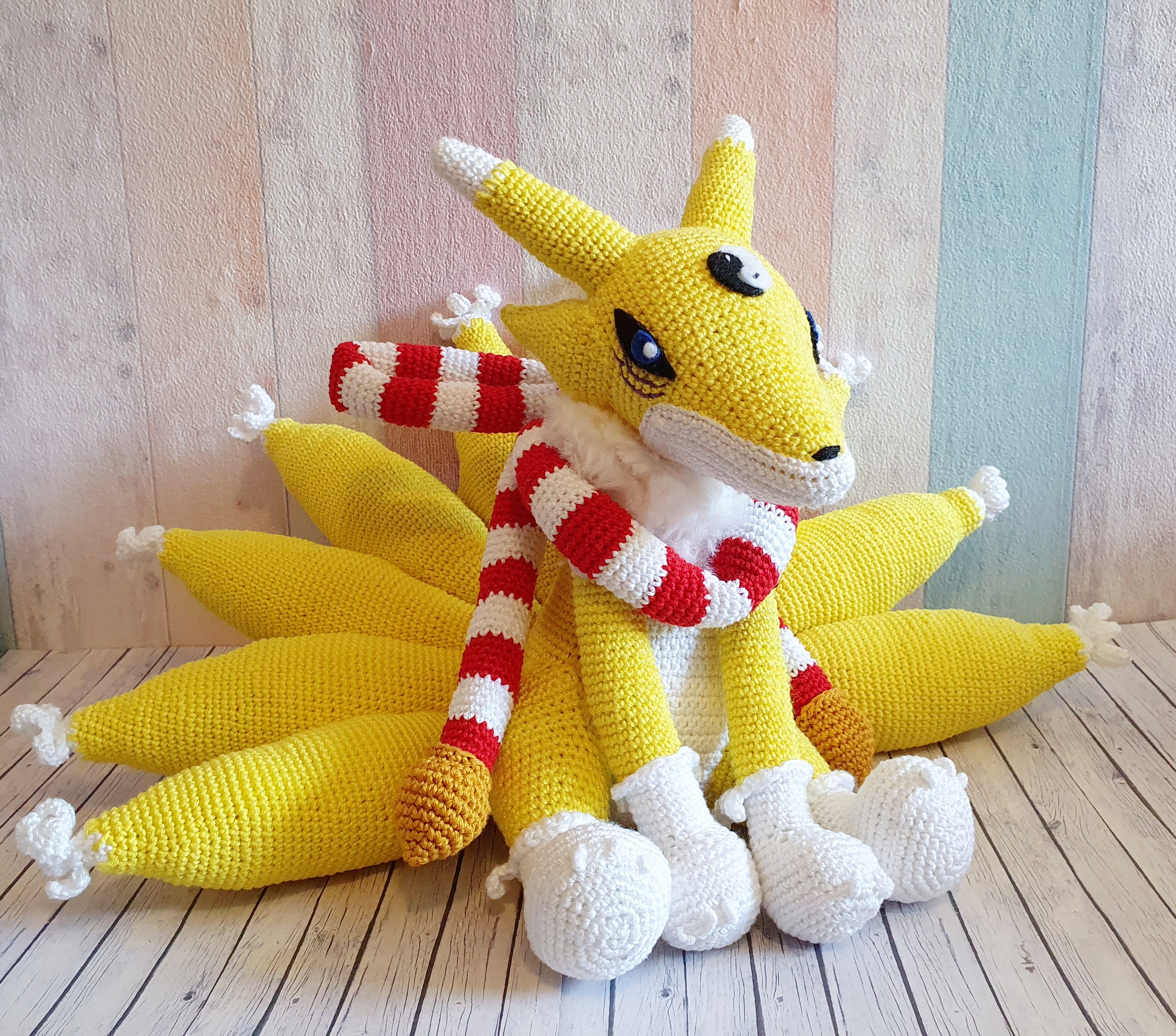 Amigurumi Digimon Kyubimon - UnicateArt