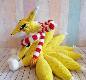 Amigurumi Digimon Kyubimon - UnicateArt