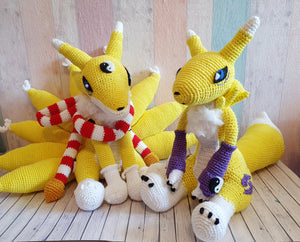 Amigurumi Digimon Kyubimon - UnicateArt