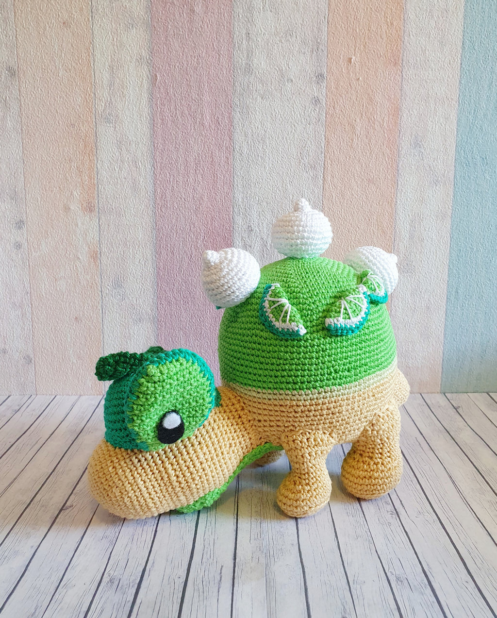 Amigurumi Pokemon Appletun Lime Version - UnicateArt