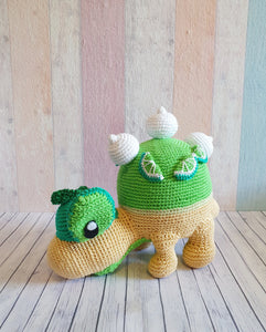 Amigurumi Pokemon Appletun Lime Version - UnicateArt