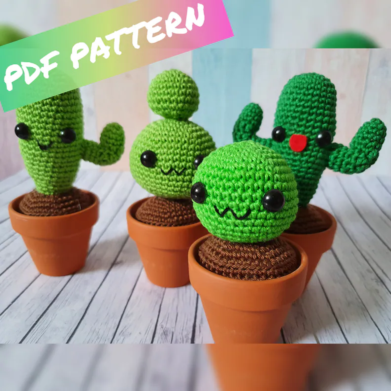 Crochet Pattern Cactus PDF