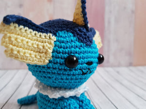 Amigurumi Pokemon Vaporeon - UnicateArt