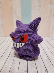 Amigurumi Pokemon Gengar - UnicateArt