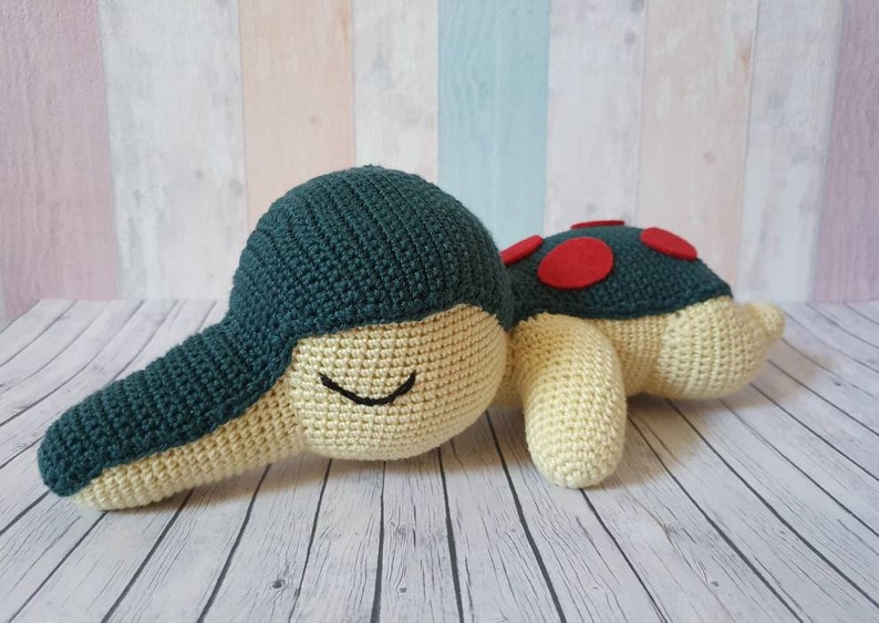 Amigurumi Pokemon sleeping Cyndaquil 30cm