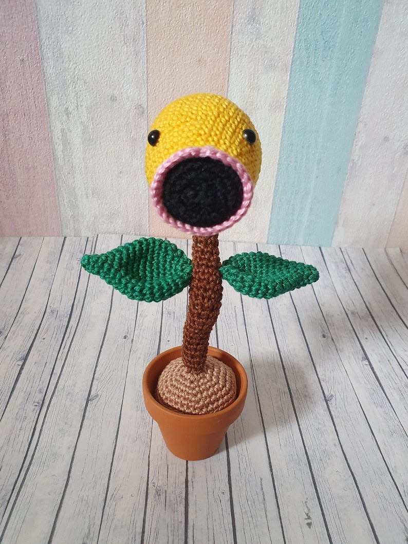 Amigurumi Pokemon Bellsprout with tiny Pot - UnicateArt