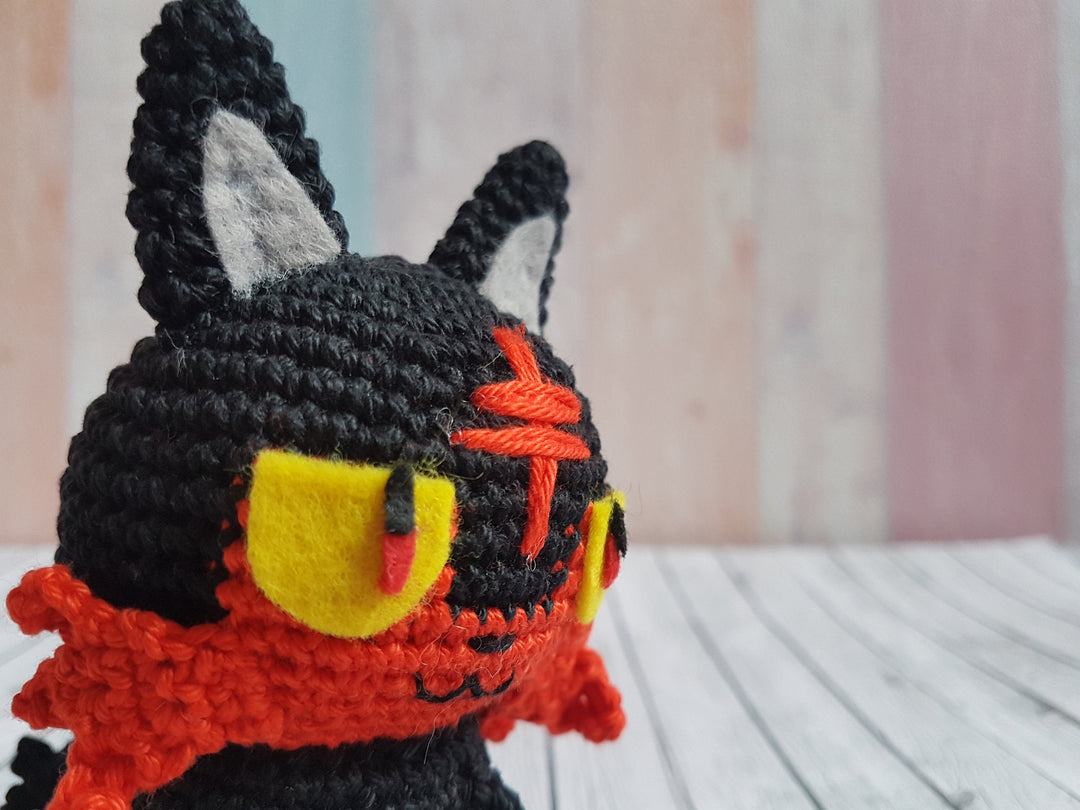 Amigurumi Pokemon Litten - UnicateArt