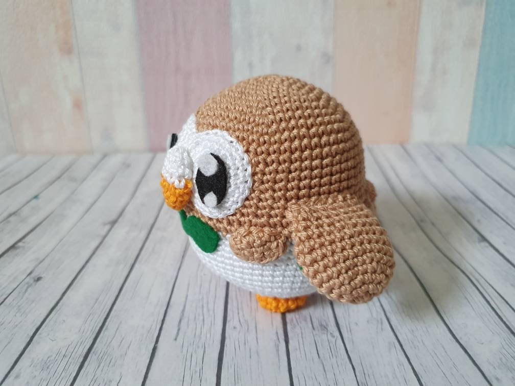 Amigurumi Pokemon Rowlett - UnicateArt