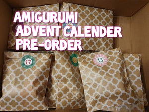 Unique Advent Calender with 2 crochet Amigurumi and many more cute surprises!