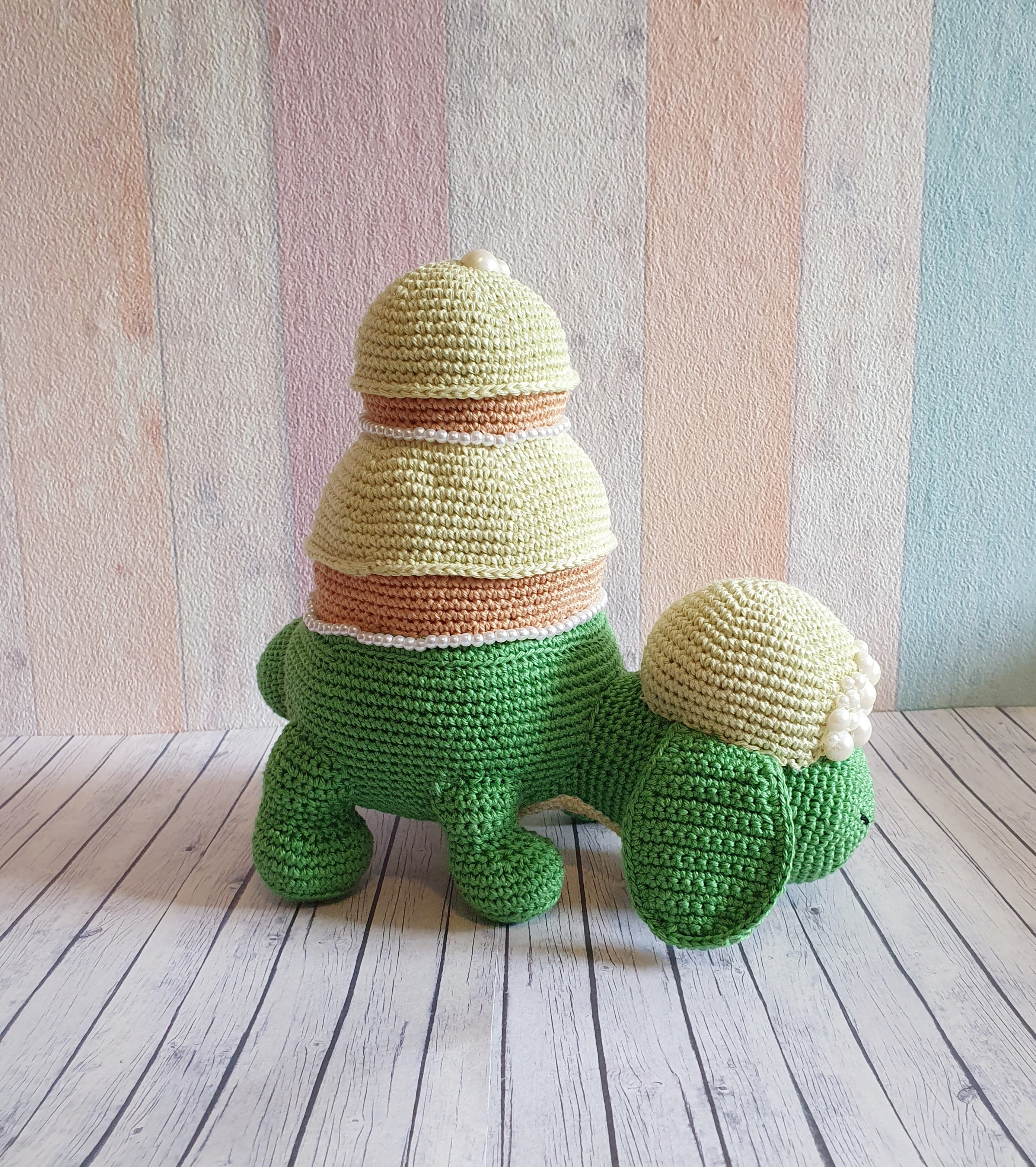 Amigurumi Pokemon Appletun Pistachio Version