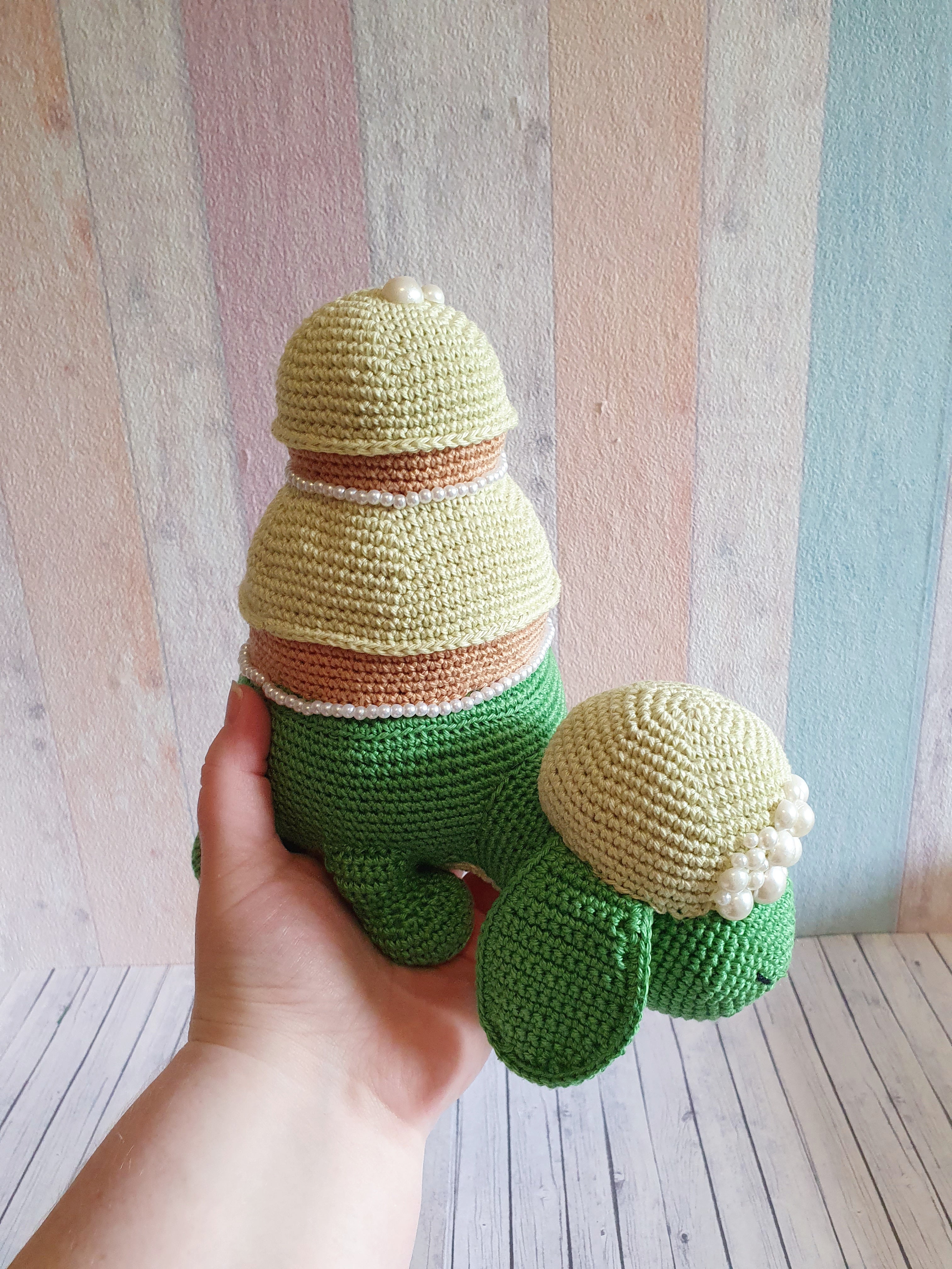 Amigurumi Pokemon Appletun Pistachio Version