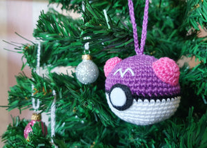 Christmas Tree Ornament Pokeball Masterball