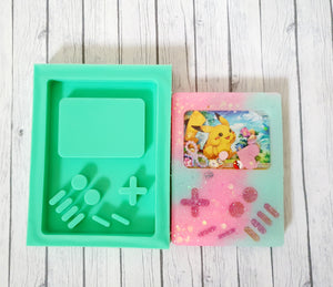 Silicone Mold Gameboy Shaker for Trading cards - UnicateArt