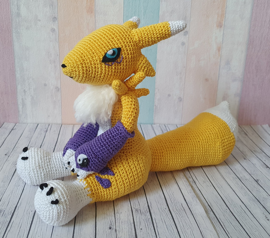 Amigurumi Digimon Renamon - UnicateArt