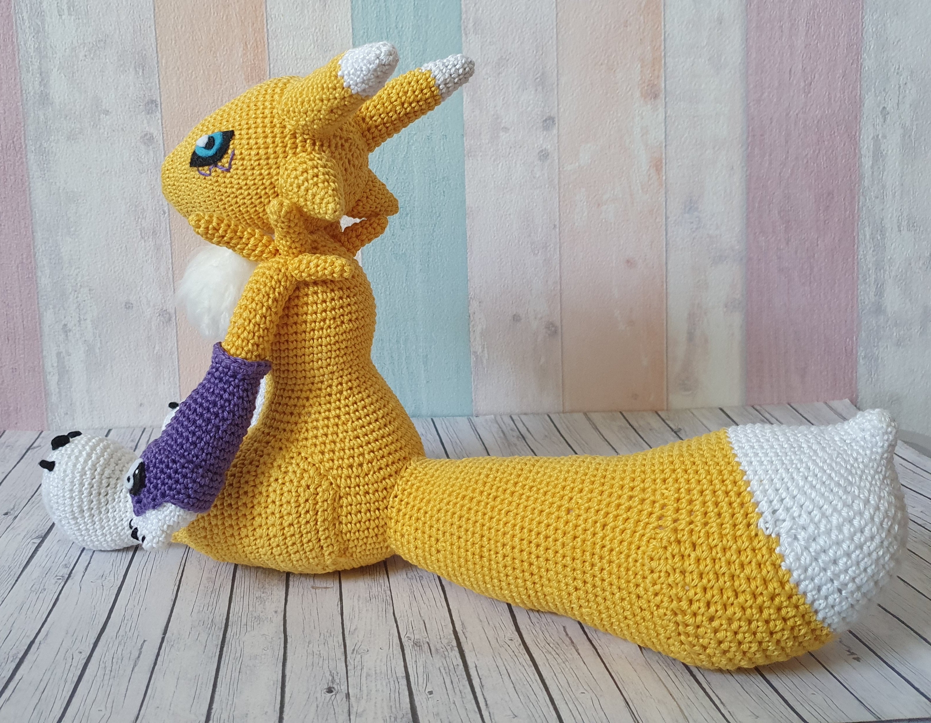 Amigurumi Digimon Renamon - UnicateArt