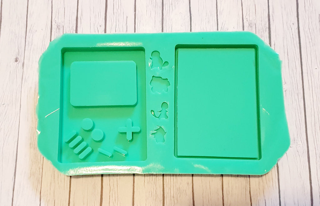 Silicone Mold Gameboy Shaker for Trading cards - UnicateArt