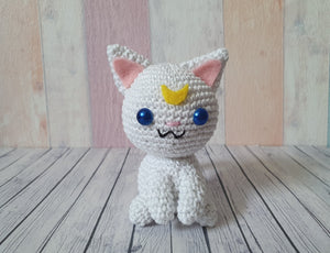 Amigurumi Sailor Moon Cats Luna / Artemis / Diana - Choose your favorite! - UnicateArt