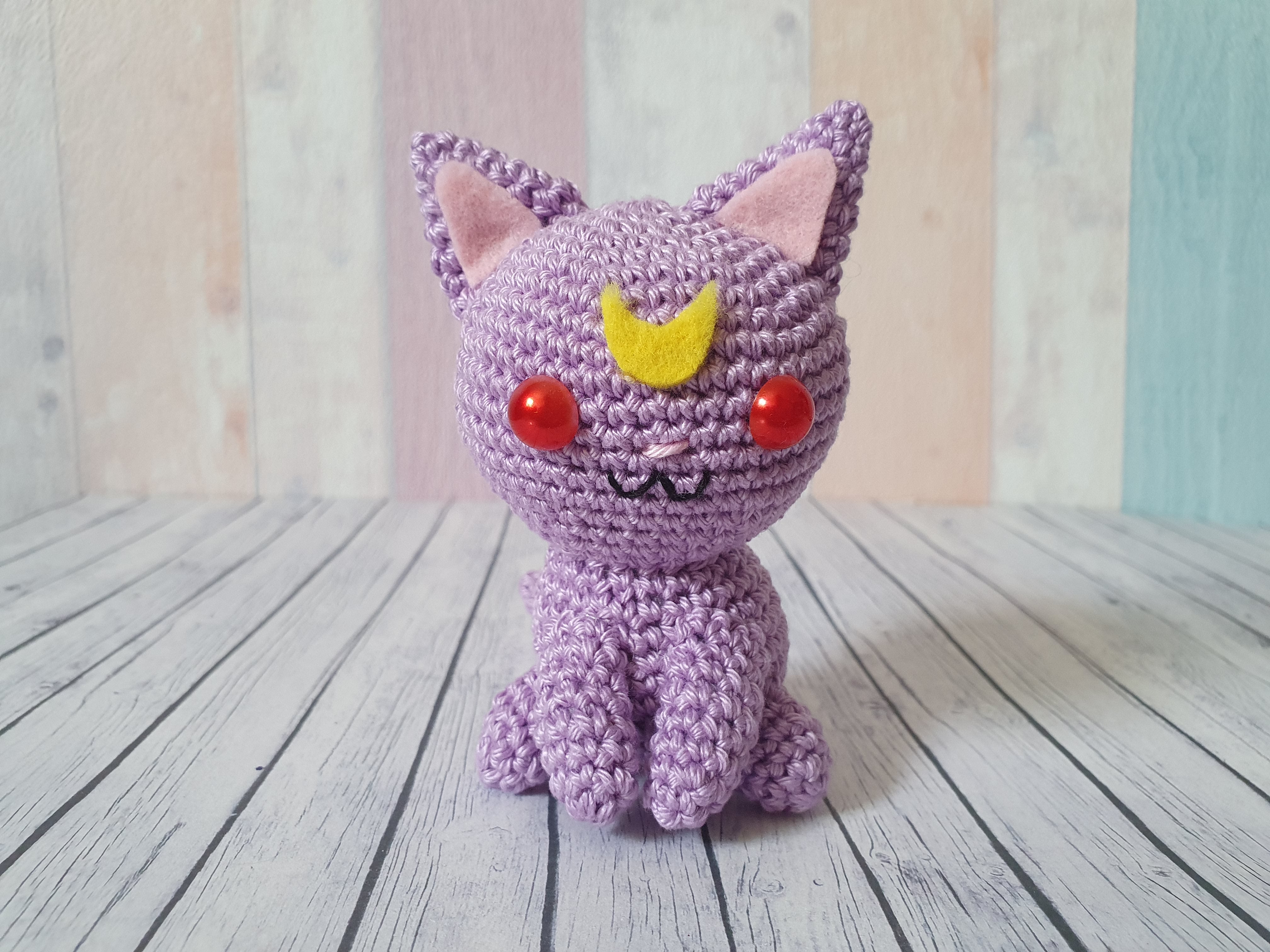 Amigurumi Sailor Moon Cats Luna / Artemis / Diana - Choose your favorite! - UnicateArt