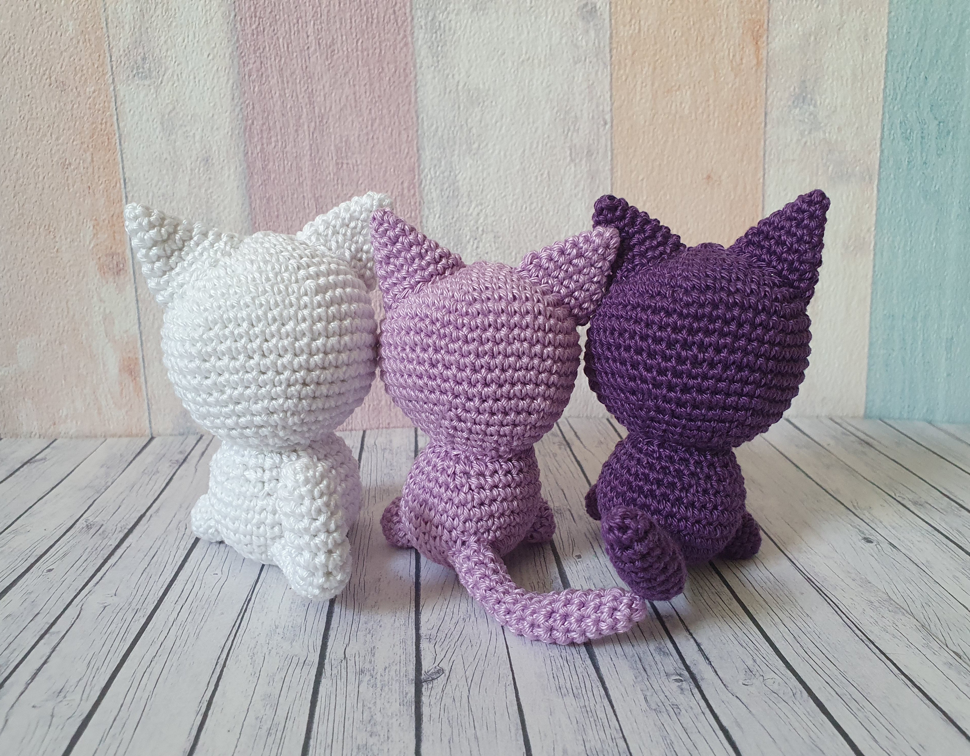 Amigurumi Sailor Moon Cats Luna / Artemis / Diana - Choose your favorite! - UnicateArt