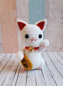 Amigurumi Lucky Cat Maneki Neko - UnicateArt