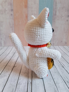 Amigurumi Lucky Cat Maneki Neko - UnicateArt