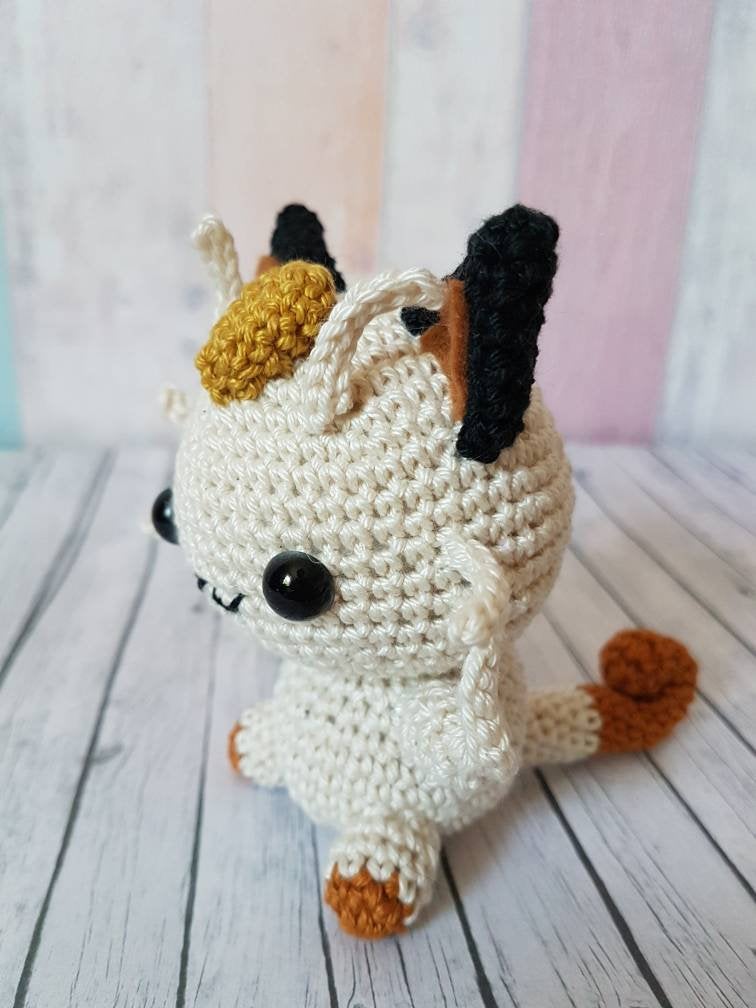 Amigurumi Pokemon  Meowth - UnicateArt