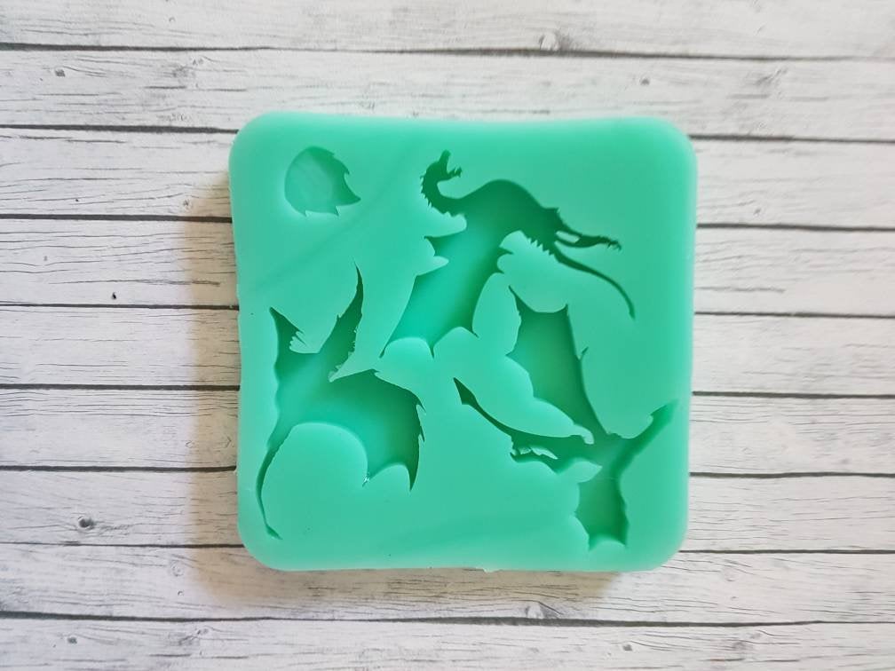 Silicone Mold Dragons Fantasy - UnicateArt