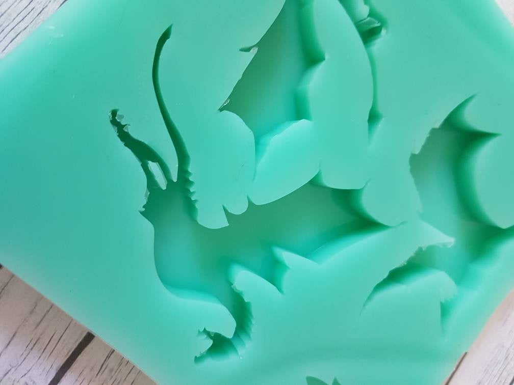 Silicone Mold Dragons Fantasy - UnicateArt