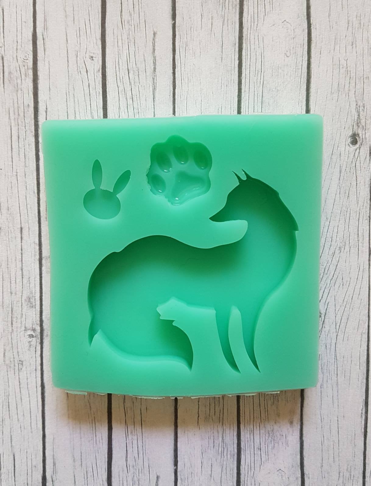 Silicone Mold Fox Kitsune - UnicateArt