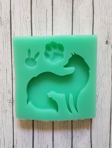 Silicone Mold Fox Kitsune - UnicateArt