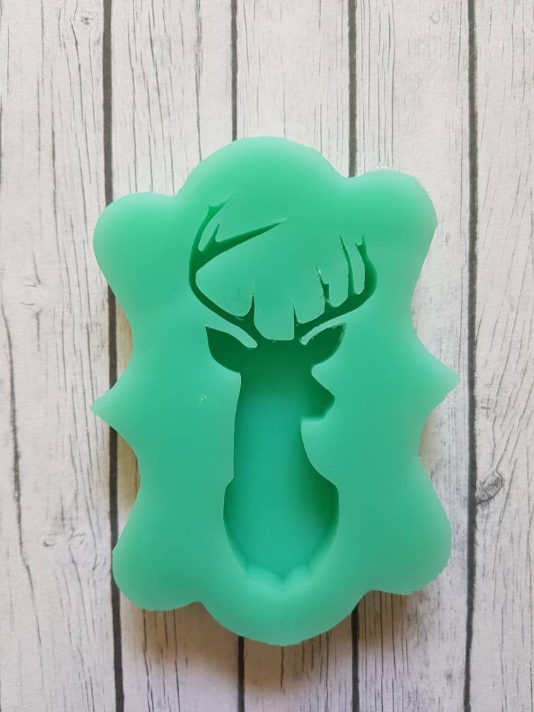 Silicone Mold Deer with Antlers - UnicateArt