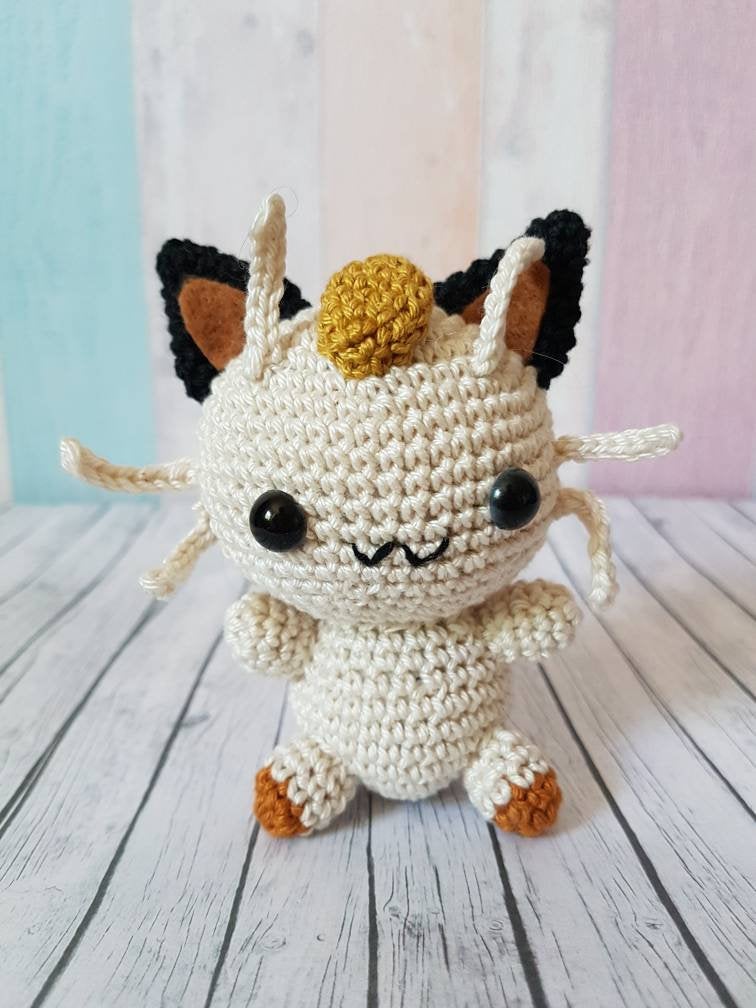 Amigurumi Pokemon  Meowth - UnicateArt