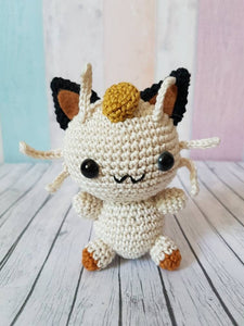 Amigurumi Pokemon  Meowth - UnicateArt