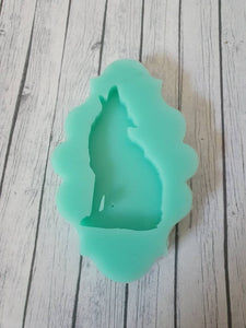 Silicone Mold Wolf howling - UnicateArt