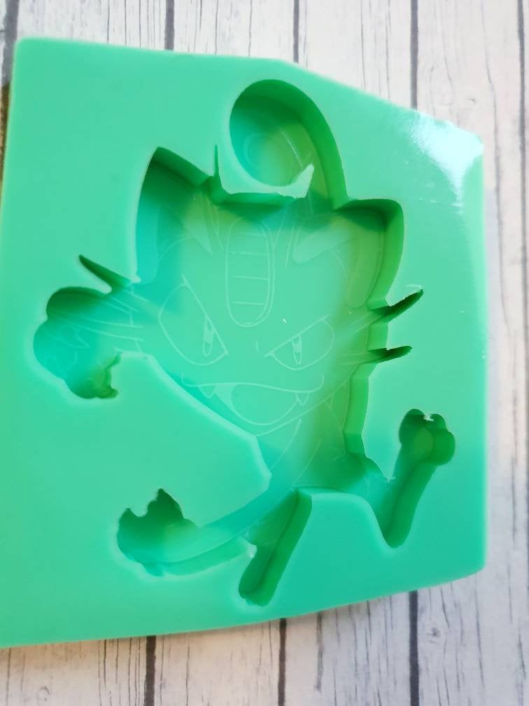 Silicone Mold Pokemon Meowth - UnicateArt