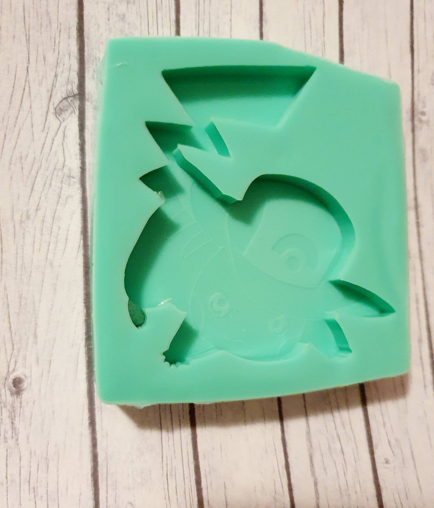 Silicone Mold Pikachu with Ashs Cap - UnicateArt